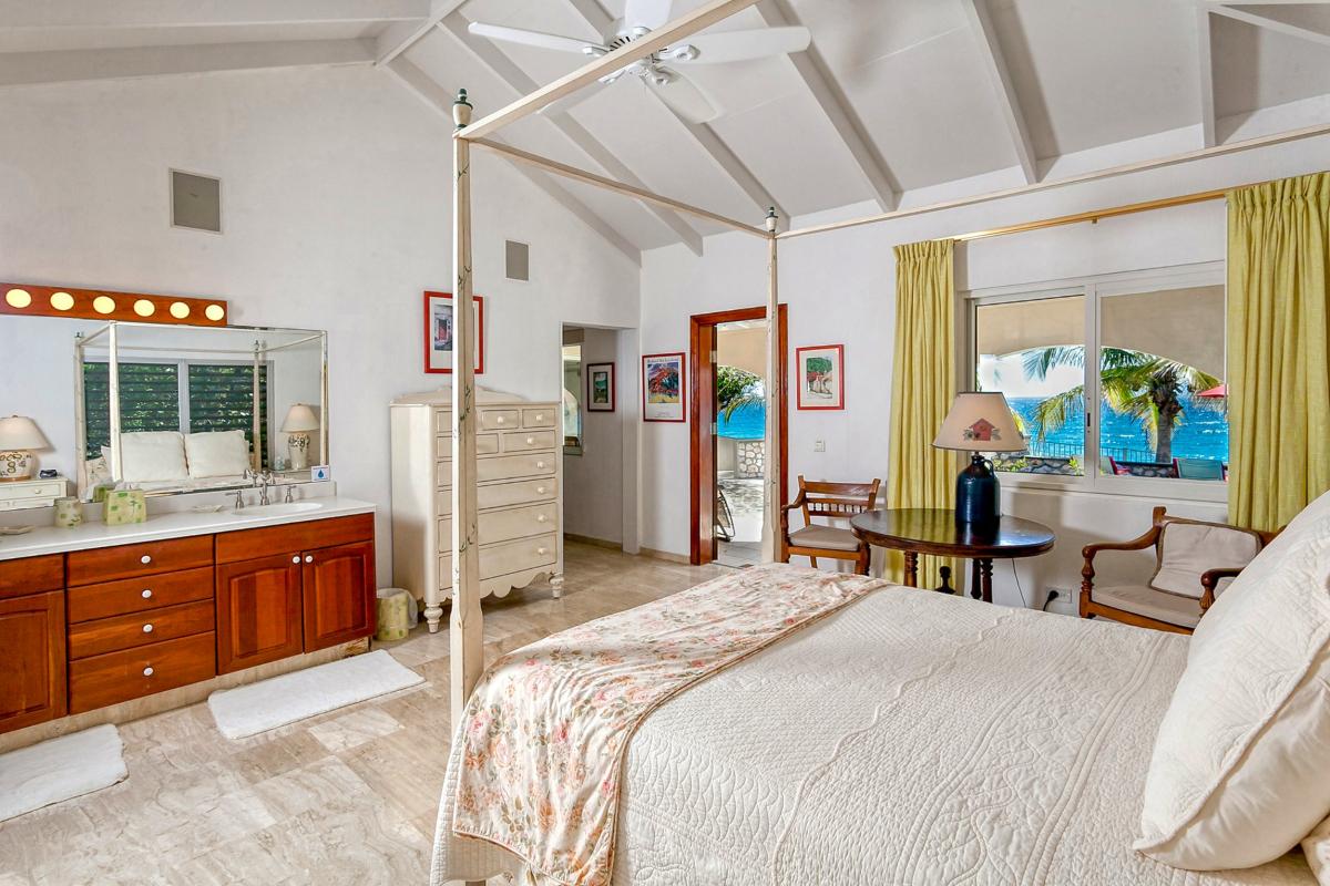 Villa for rent in St Martin - Bedroom 1 with sea view